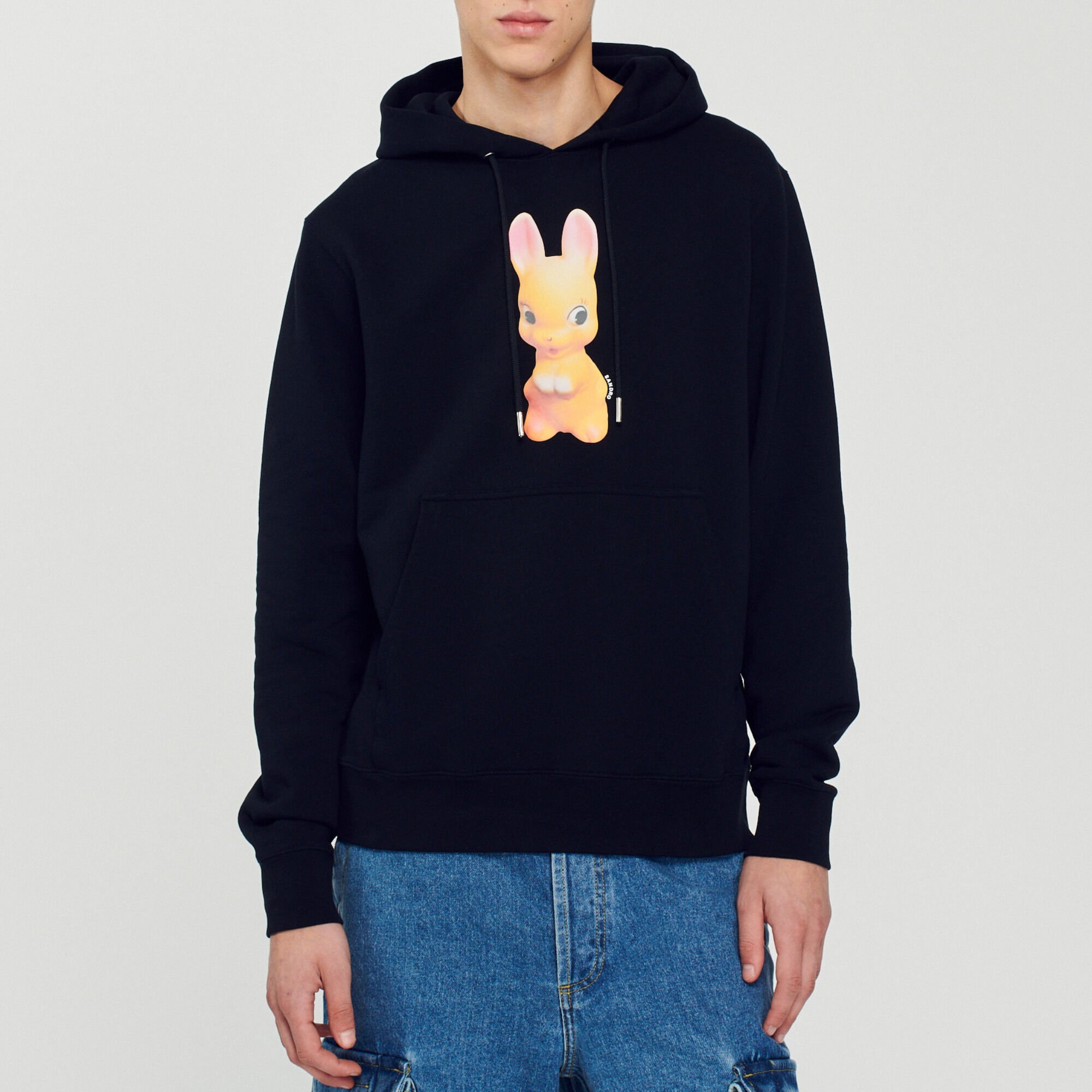 Rabbit print hoodie