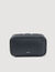Toilet bag in grained fabric