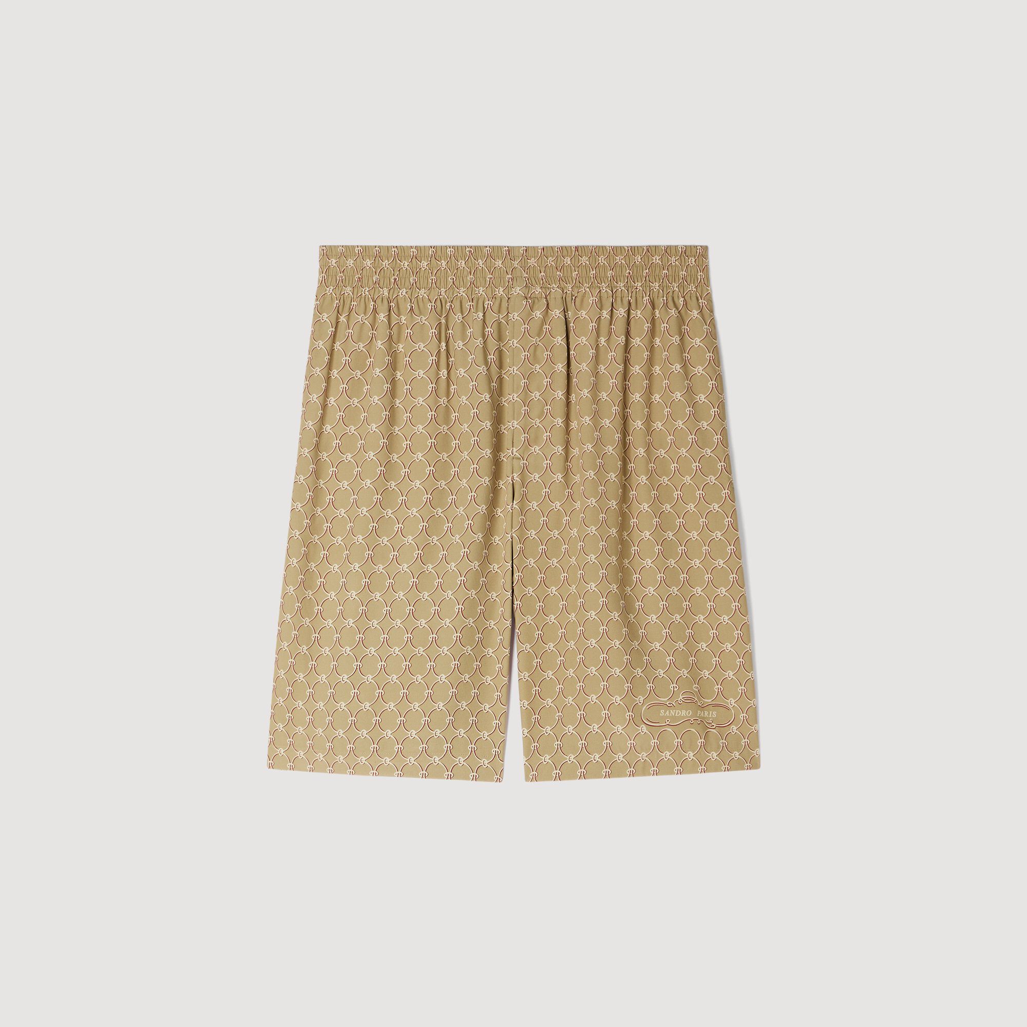 Link print floaty shorts