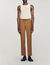 Elasticated straight-leg trousers