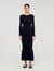 Rhinestone knit maxi dress