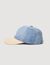 Denim and canvas cap