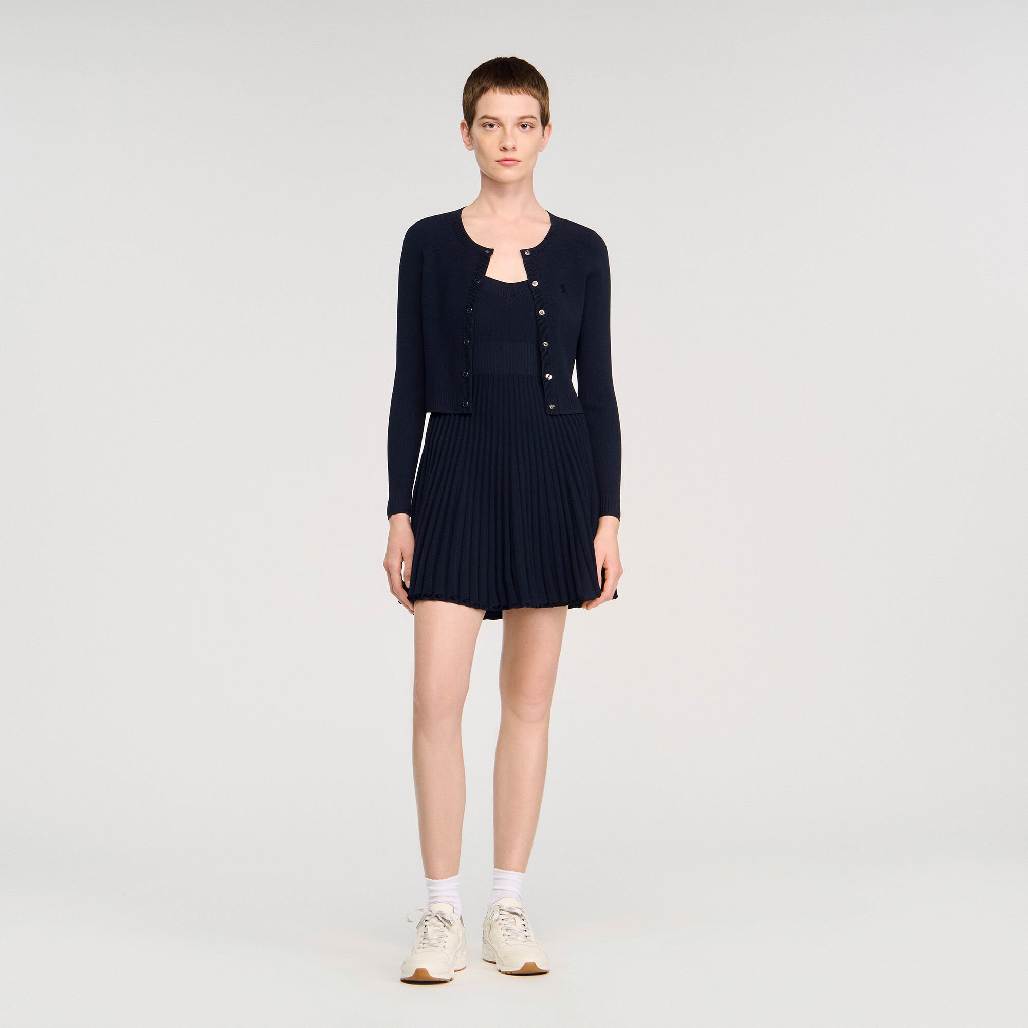 Fine knit cardigan