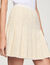 Short tweed pleated skirt