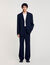 Oversized wool suit jacket