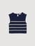 Sleeveless striped T-shirt