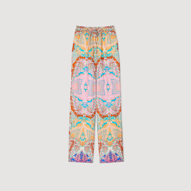 Patterned floaty trousers