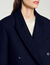Long wool-blend coat