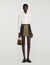 Short checked pleated skirt