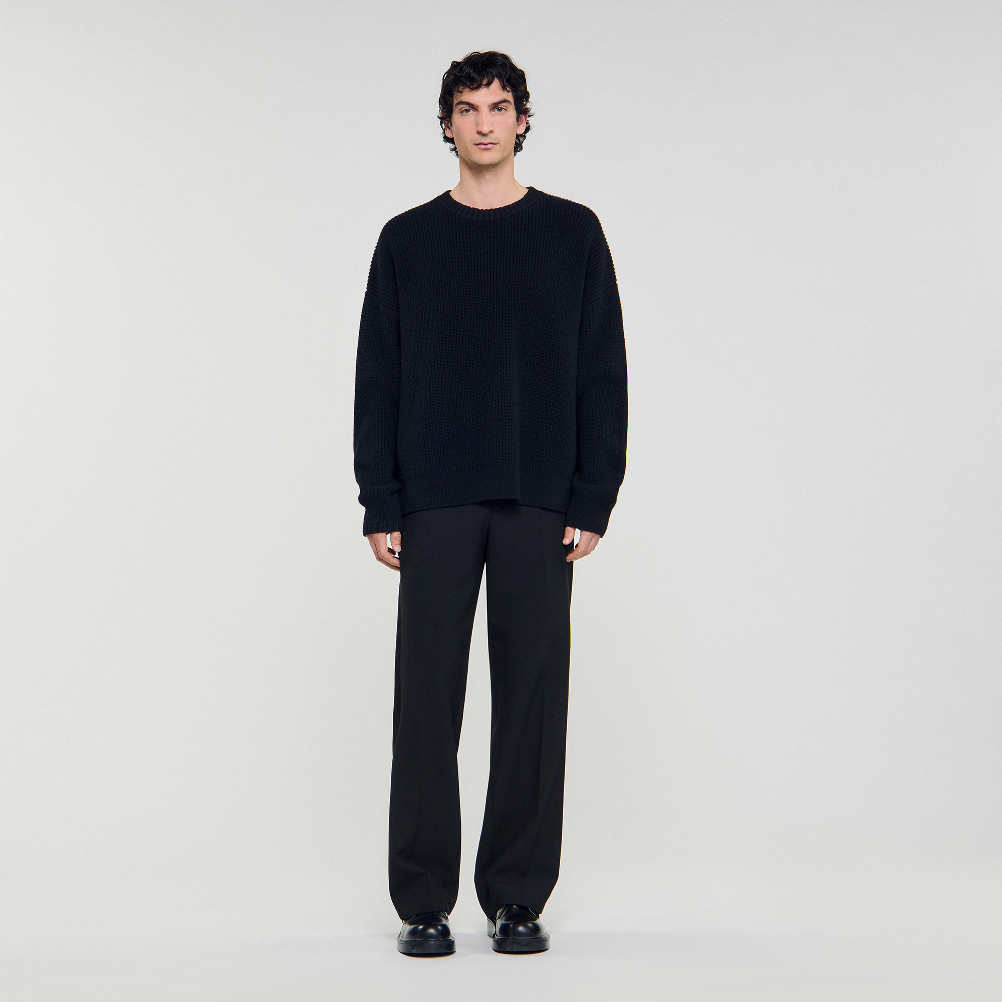 Rib knit jumper