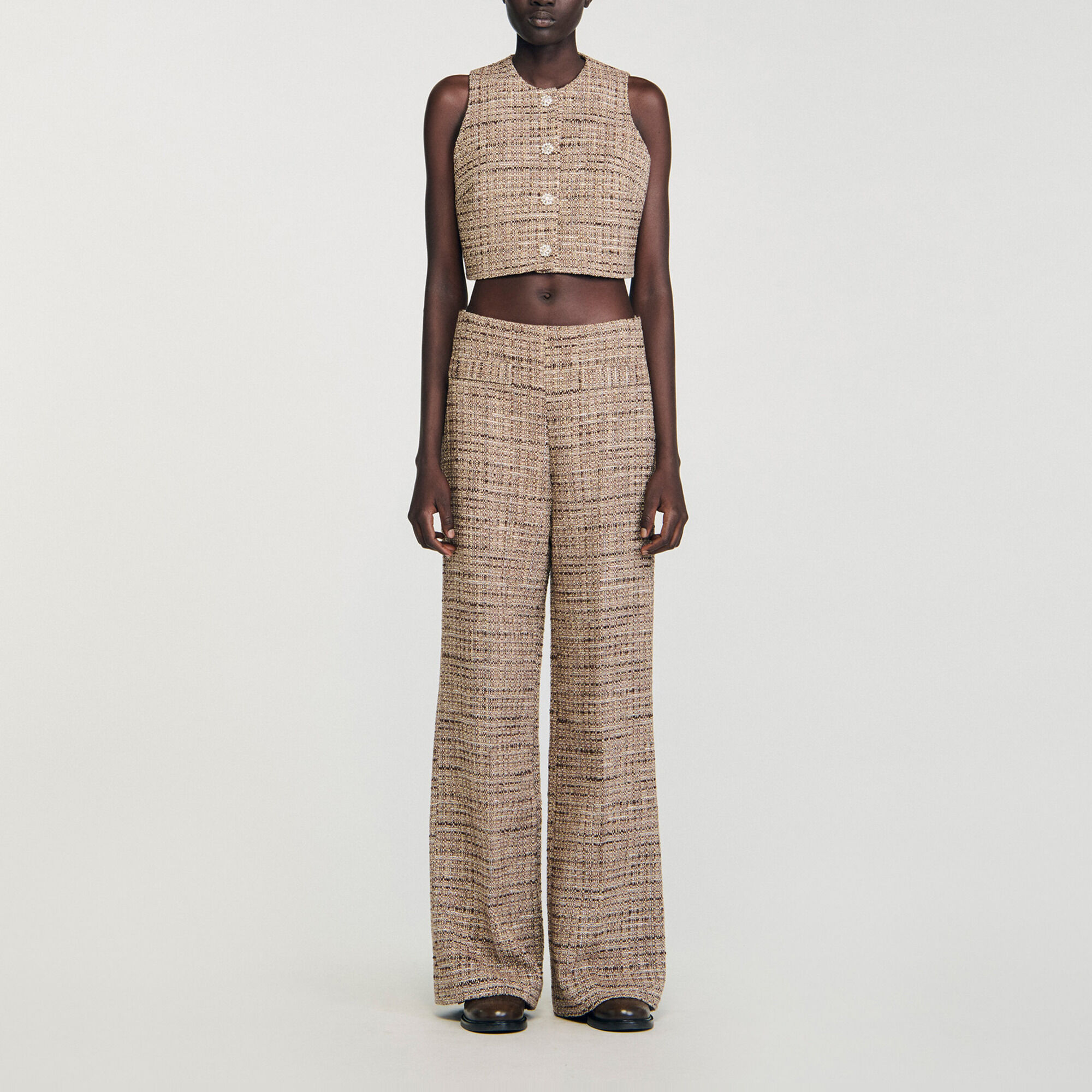 Tweed vest - Women | Sandro