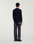 Rib knit crew neck jumper
