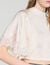 Satin cape-effect crop top