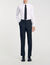 Chalk-striped suit trousers