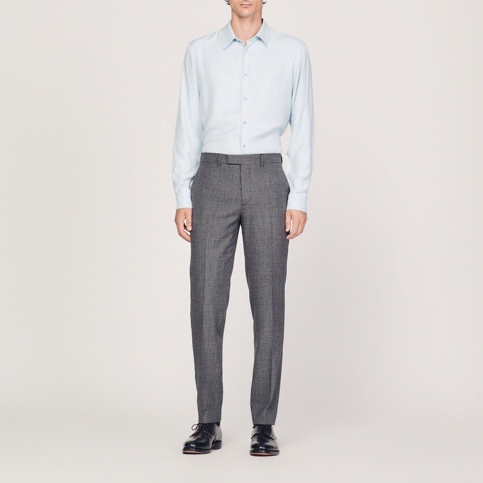 Virgin wool suit trousers