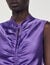 Satin-finish midi dress