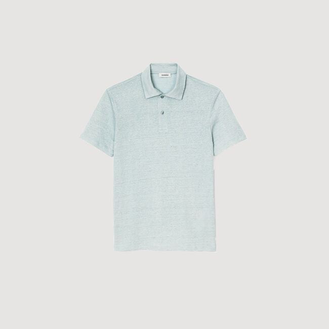 Linen polo shirt