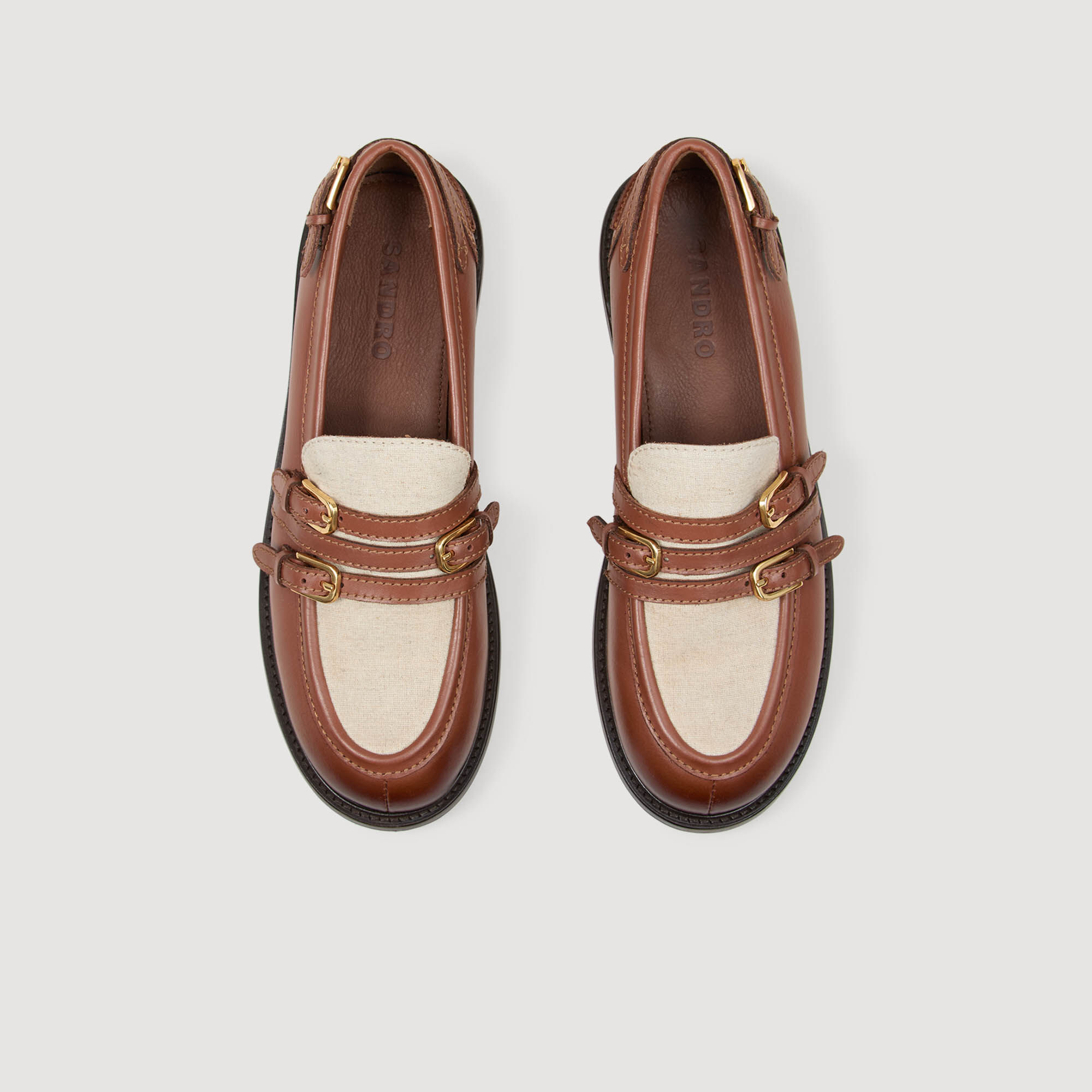 Shiny leather loafers