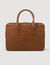 Large grained leather briefcase