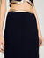 Long knitted skirt with chain detail
