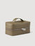 Toilet bag in reconstituted leather