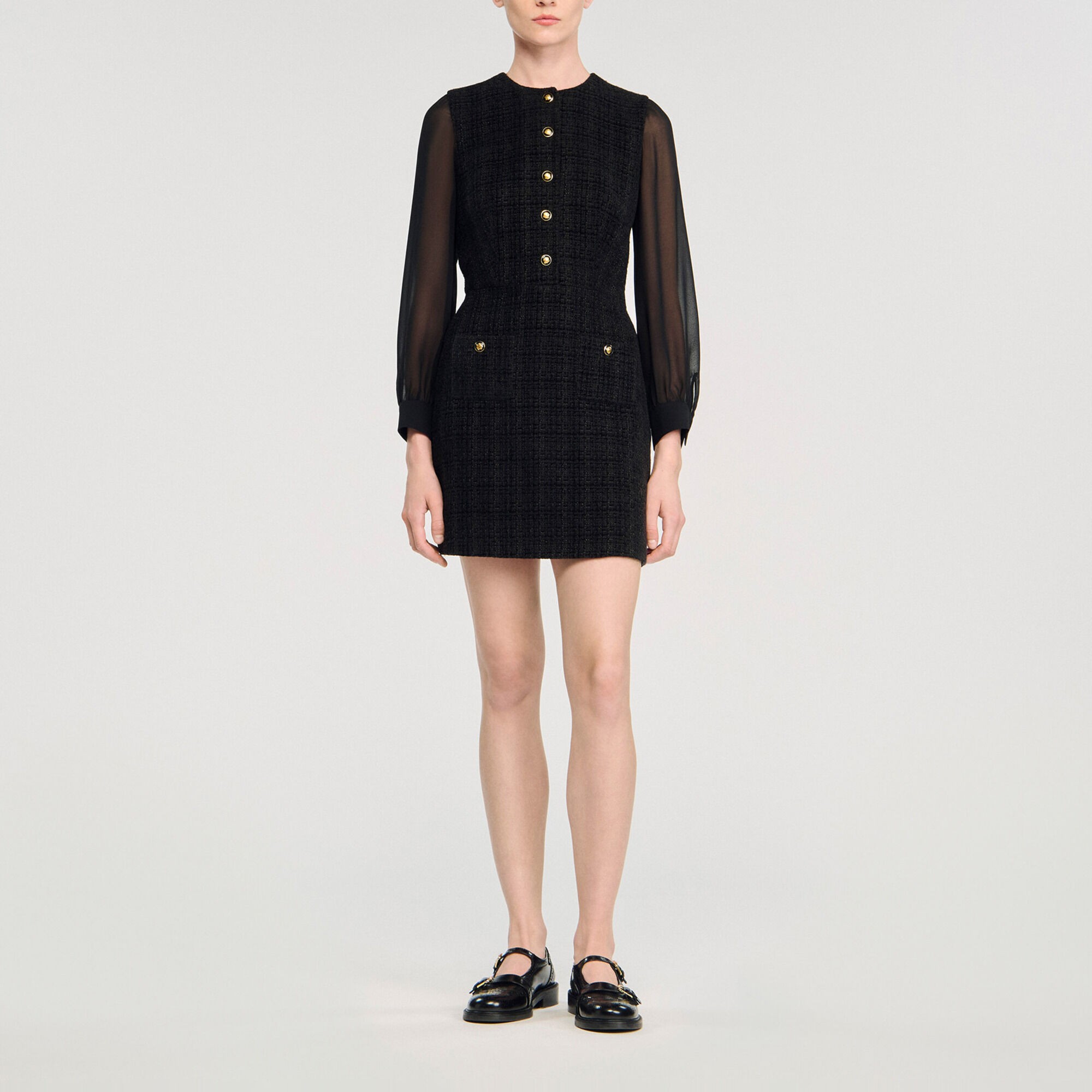 Long-sleeved short dress - Women | Sandro