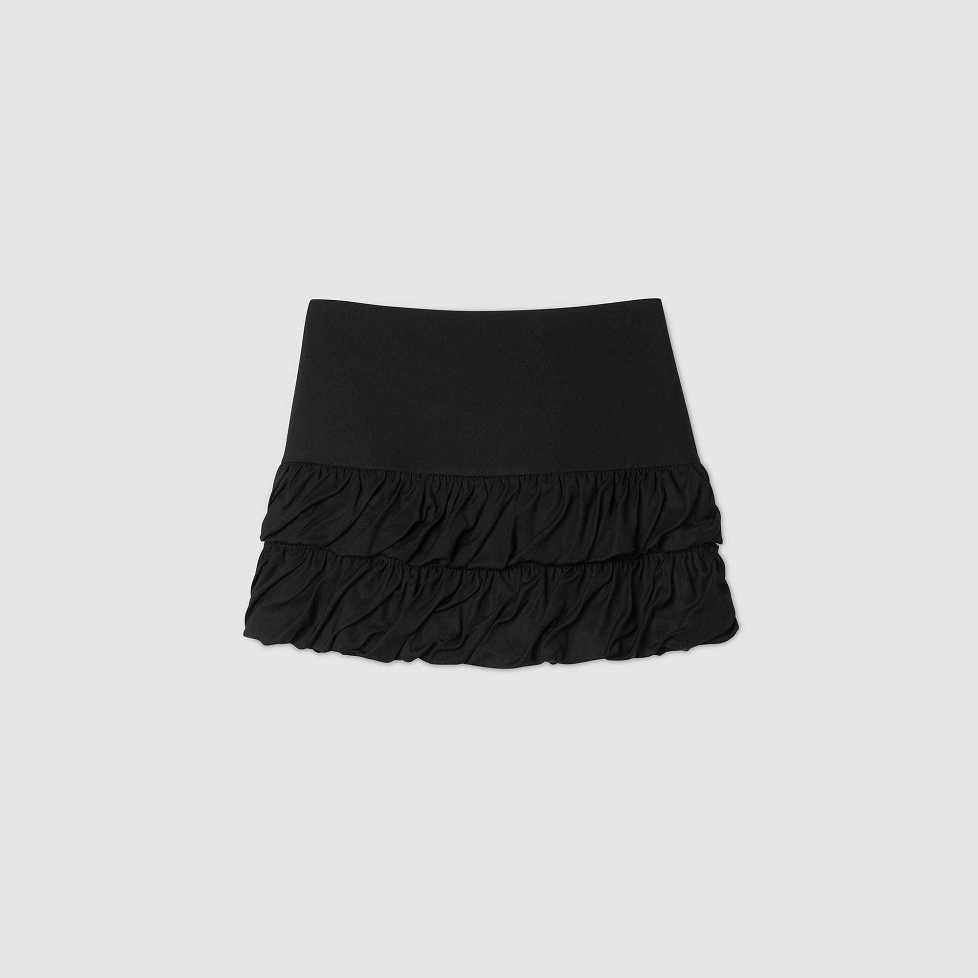 Short ruffled skirt