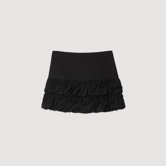Short ruffled skirt