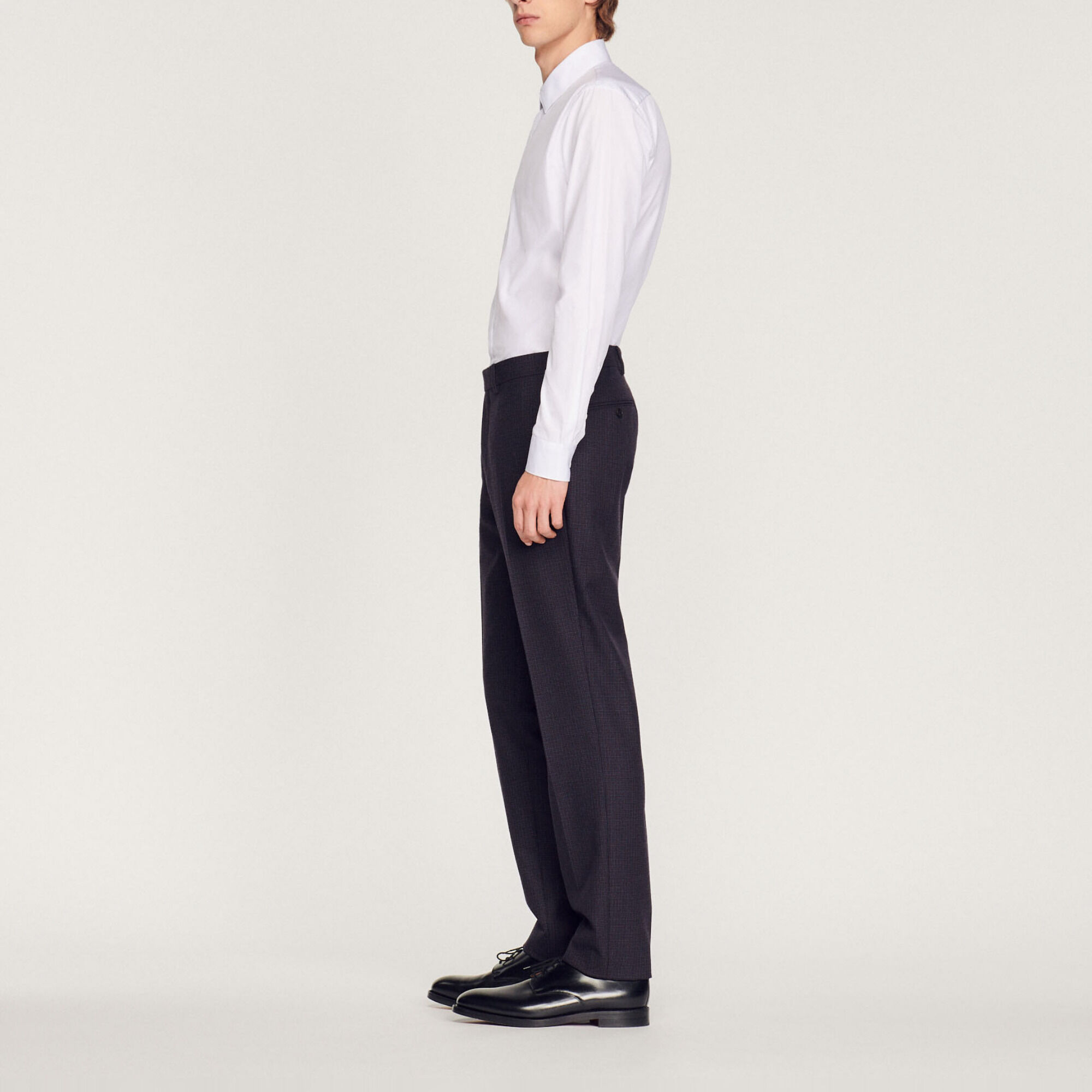 Virgin wool suit trousers