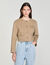 Cropped button-down jacket