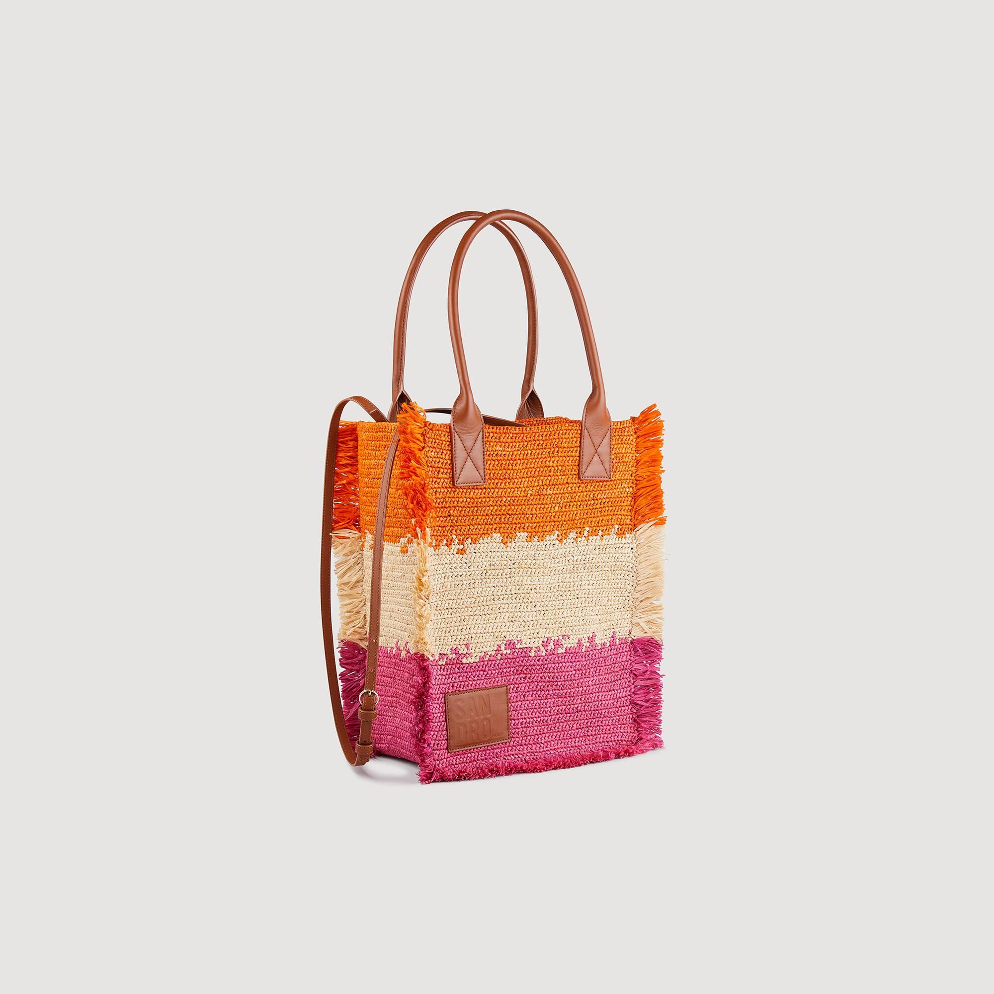 Raffia tote bag