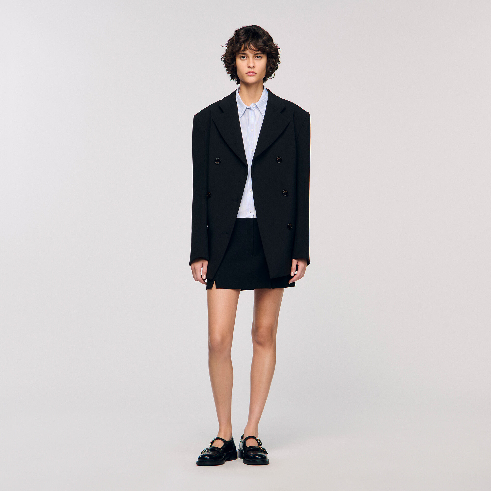 Crossed tailored jacket