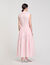 Rhinestone tie-front maxi dress