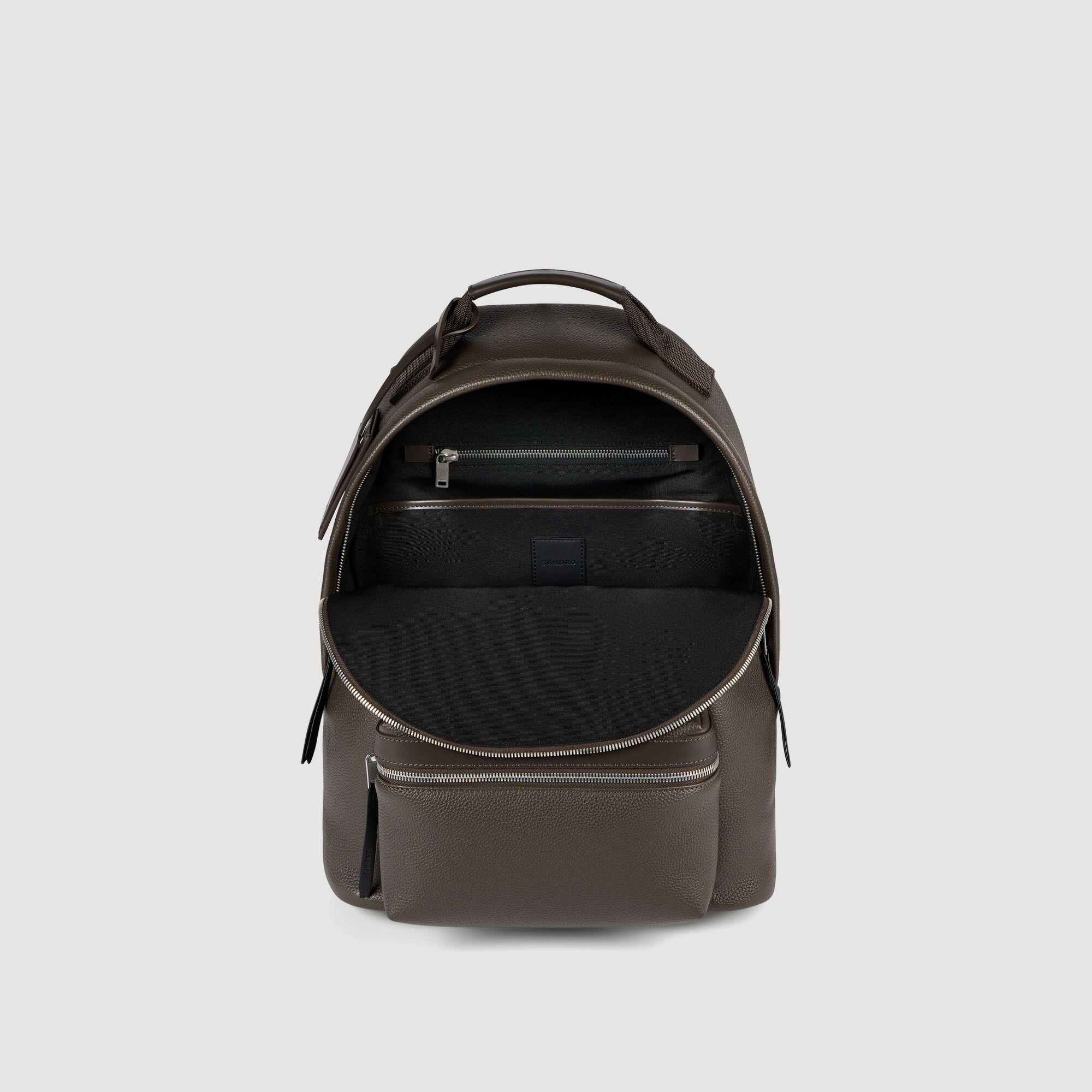 Coated canvas backpack