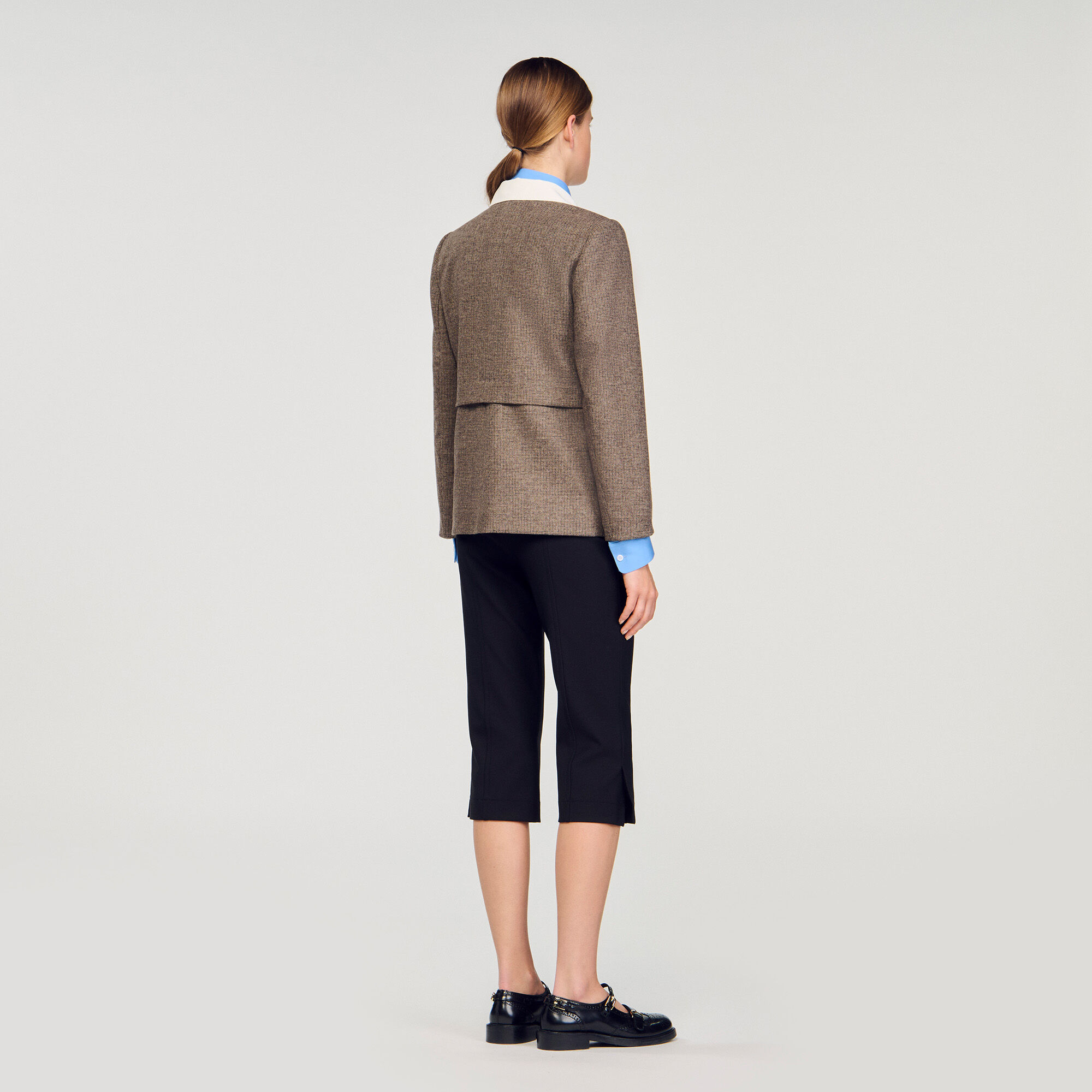 Houndstooth suit jacket