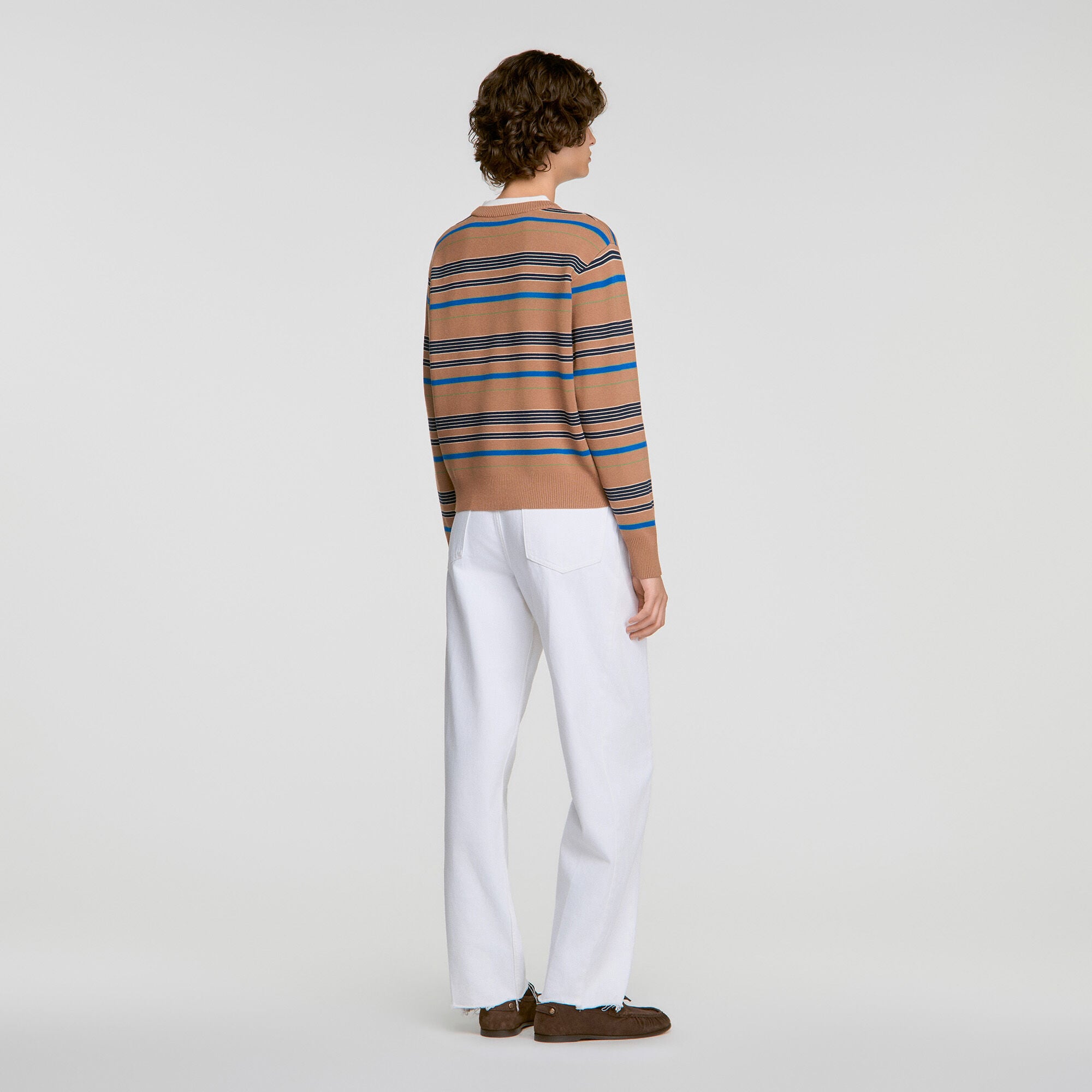 Layered effect striped jumper - Women | Sandro