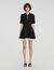 Short contrast skater dress