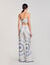 Spiral-motif wide-leg trousers
