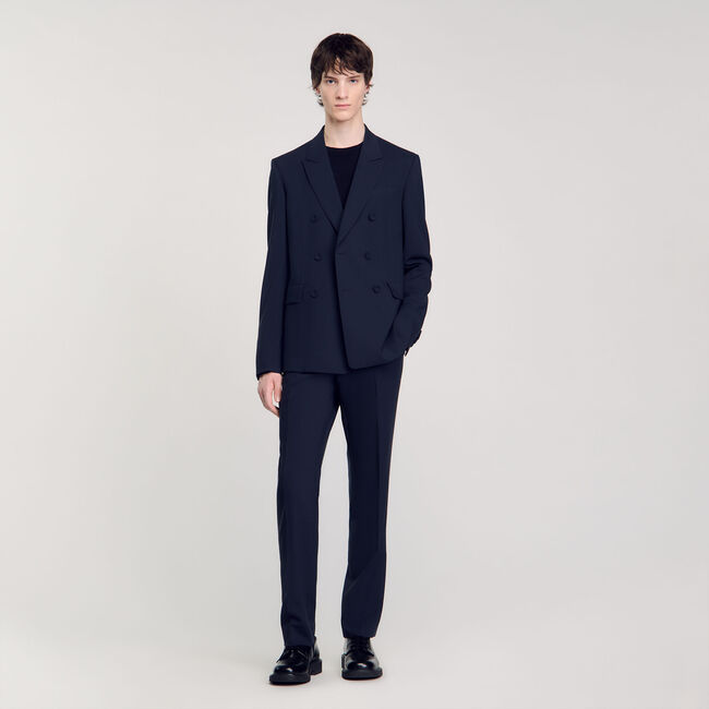 Double-breasted suit jacket