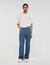 Rope pattern baggy jeans