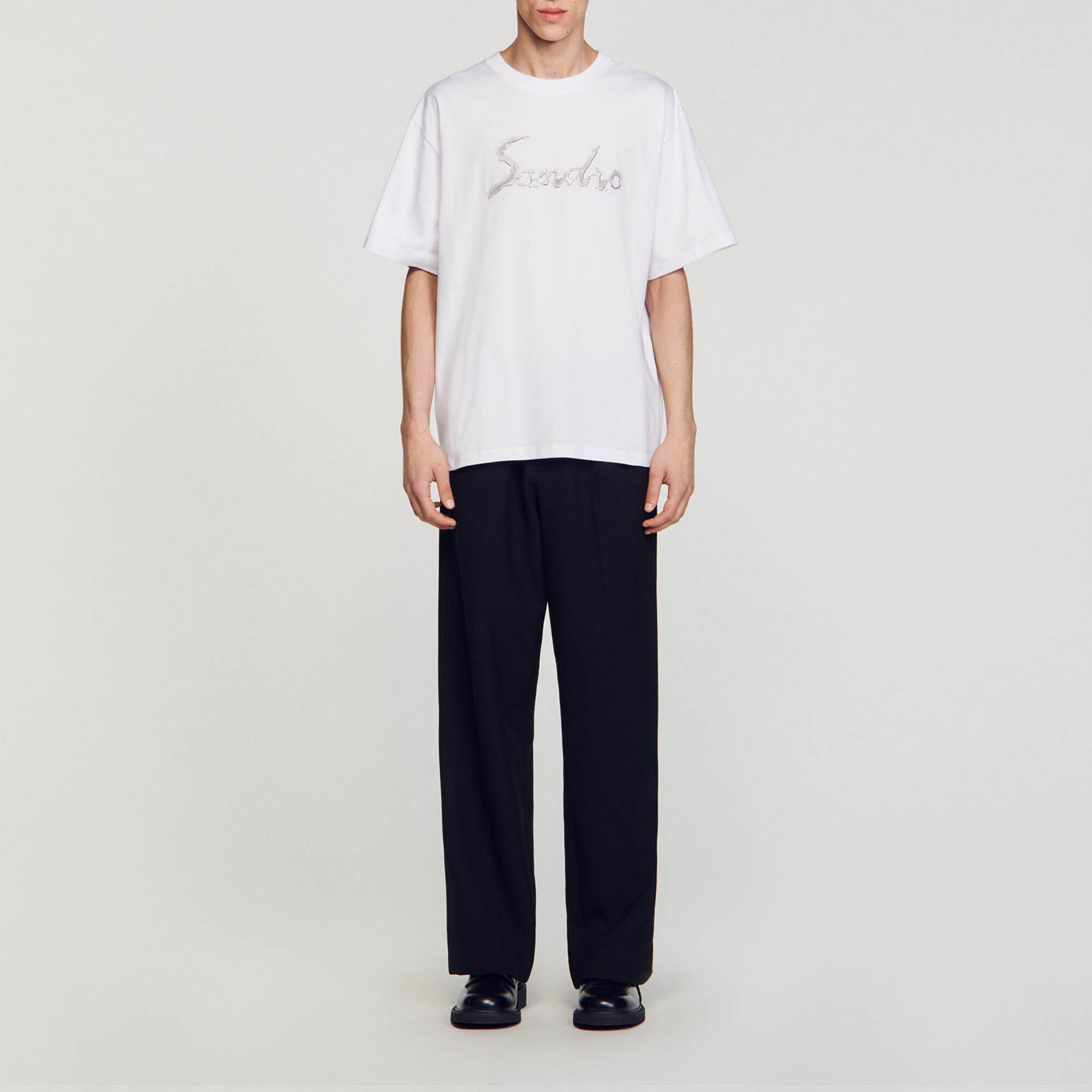 Oversized cotton T-shirt - Men | Sandro
