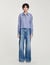 Beaded striped shirt
