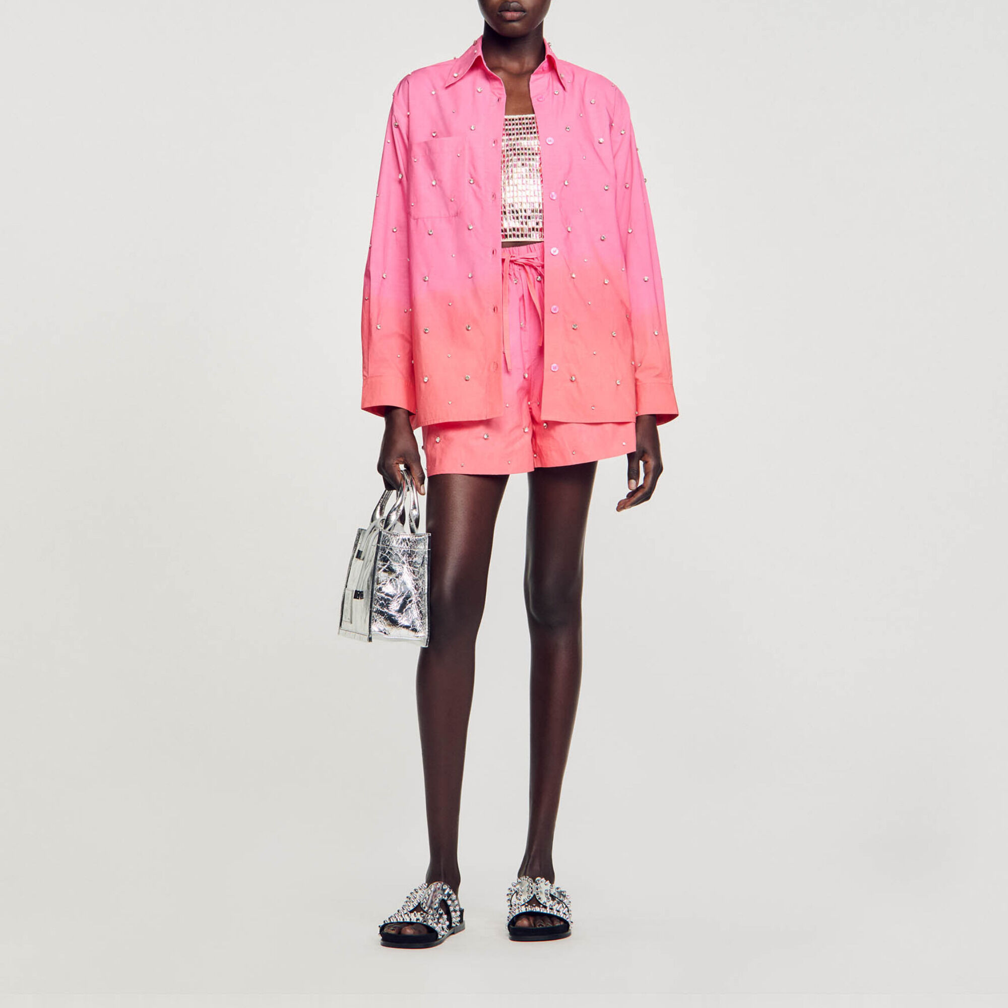 Sandro pink jacket shop