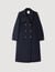 Long double-breasted coat