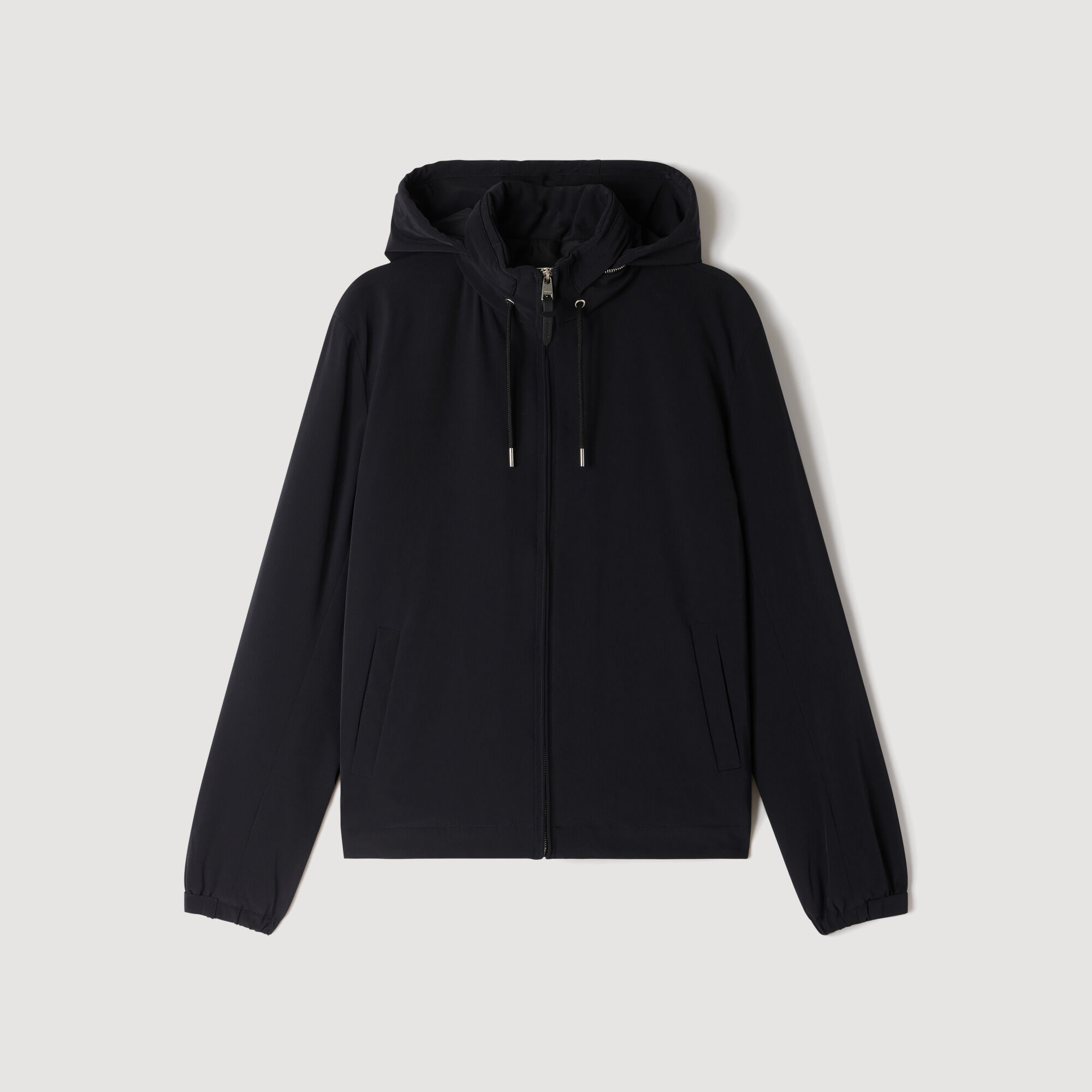 Hooded zip-up jacket