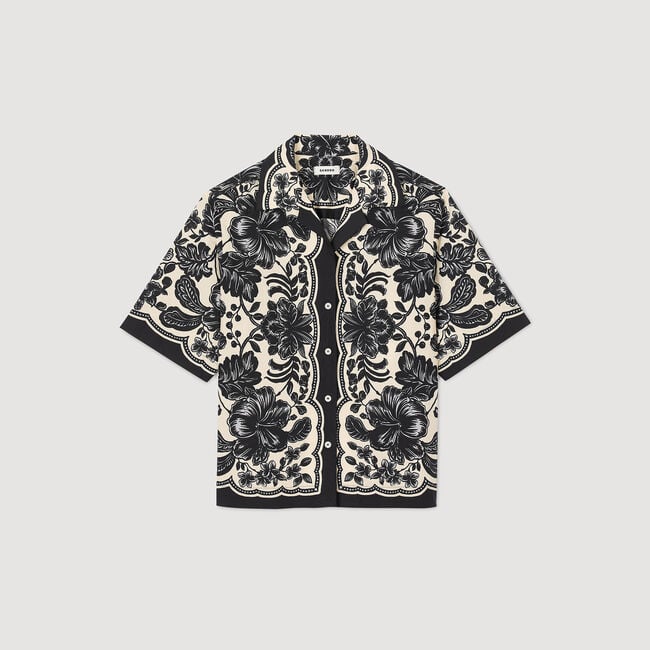 Floral motif shirt
