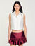 Rhinestone cropped shirt