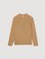 Rib knit crew neck jumper