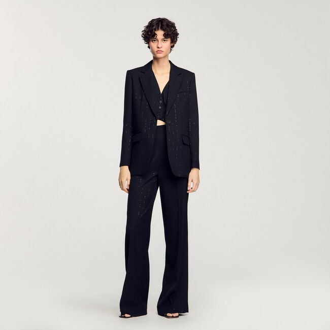 Sequinned suit jacket
