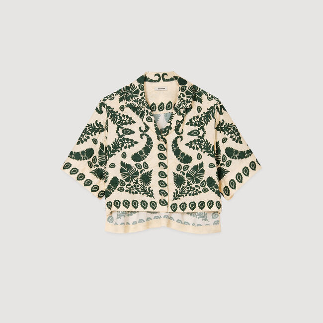 Floral motif shirt